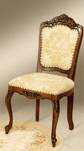 IBA Masivní jídelní židle Royal II Typ: Ořech, Potah: Látka, Konstukce: Bez opěrek