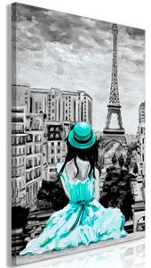 Obraz - Barva Paříže - zelená 40x60