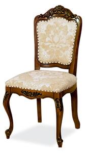 IBA Masivní jídelní židle Royal II Typ: Ořech, Potah: Látka, Konstukce: Bez opěrek