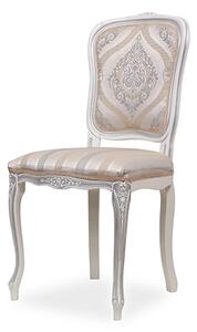 IBA Masivní židle LUSIA Varianta: Bílá se stříbrnou patinou