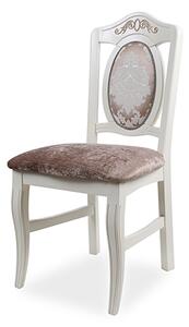 IBA Masivní židle Aniela Varianta: Bílá s patinou
