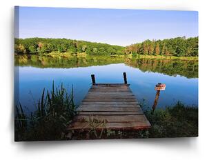 Sablio Obraz Molo na jezeře - 60x40 cm