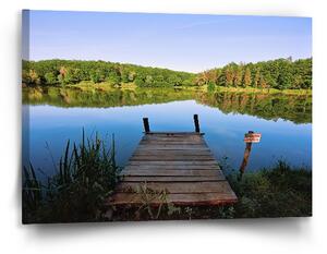 Sablio Obraz Molo na jezeře - 90x60 cm