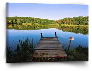 Sablio Obraz Molo na jezeře - 120x80 cm