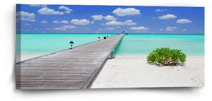 Sablio Obraz Molo na pláži - 110x50 cm