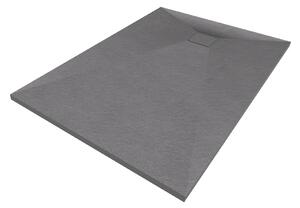 Gamma Erga Oldaf, SMC obdélníková sprchová vanička 120 x 80 cm, šedá matná, ERG-GMA-OL-80120G