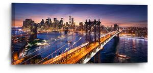 Sablio Obraz Most v New Yorku - 110x50 cm