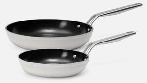 Fabini Sada pánví Meda 4.0, ø 20 cm + ø 26 cm, 2 díly - Nepřilnavé pánve s keramickým povrchem, šedé