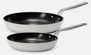 Fabini Sada pánví Meda 4.0, ø 26 cm + ø 30 cm, 2 díly - Nepřilnavé pánve s keramickým povrchem, šedá