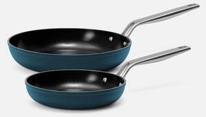 Fabini Sada pánví Meda 4.0, ø 20 cm + ø 26 cm, 2 díly - Nepřilnavé pánve s keramickým povrchem, modré