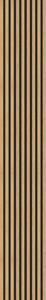 Windu Akustický obkladový panel, dekor Dub/černá deska 2600x400mm, 1,04m2