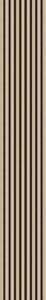 Windu Akustický obkladový panel, dekor Dub Sonoma/černá deska 2600x400mm, 1,04m2