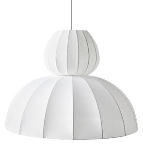 Závěsná lampa GOELETTE Umělé hedvábí Bílá