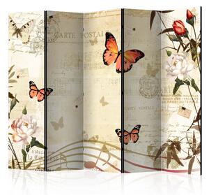 Artgeist Paraván - Melodies of butterflies II [Room Dividers] Velikosti (šířkaxvýška): 225x172
