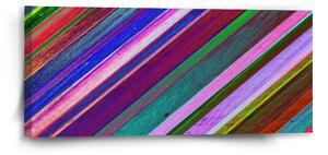 Sablio Obraz Nabarvené dřevo - 110x50 cm