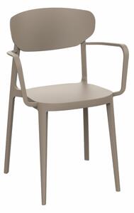 ROJAPLAST Zahradní židle - MARE ARMCHAIR, plastová Barva: béžová