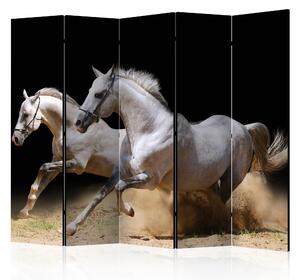 Artgeist Paraván - Galloping horses on the sand II [Room Dividers] Velikosti (šířkaxvýška): 225x172