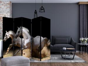 Artgeist Paraván - Galloping horses on the sand II [Room Dividers] Size: 225x172