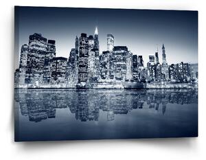 Sablio Obraz Noční New York - 90x60 cm