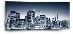 Sablio Obraz Noční New York - 110x50 cm