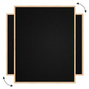 ALLboards NATURAL TKBLACK96D černá korková nástěnka 90 x 60 cm