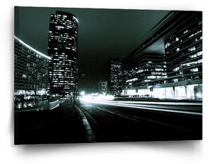 Sablio Obraz Noční ulice - 90x60 cm