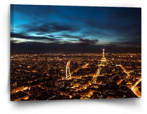 Sablio Obraz Noční Paříž - 120x80 cm