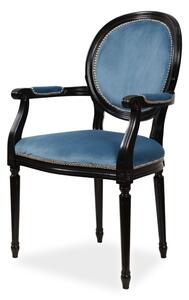 IBA Masivní židle LIGIA (bez područek / s područkami) Varianta: Černá, Područky: S područkami