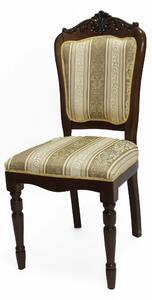 IBA Masivní židle SYLVIA Varianta: Hnědá s ozdobnými knoflíky