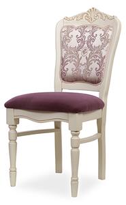 IBA Masivní židle SYLVIA Varianta: Bílá se stříbrnou patinou