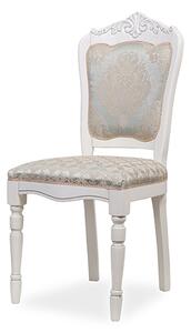 IBA Masivní židle SYLVIA Varianta: Bílá se zlatou patinou
