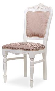 IBA Masivní židle SYLVIA Varianta: Bílá se stříbrnou patinou
