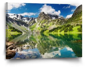 Sablio Obraz Odraz hor na jezeře - 90x60 cm