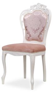 IBA Luxusní židle LADA Typ: Bílá se zlatou patinou, Potah: Látka, Konstukce: Bez opěrek