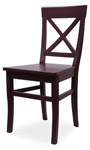 IBA Masivní židle ROMA Varianta: Hnědá bez čalounění