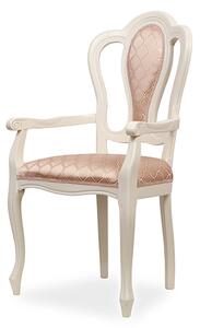 IBA Dřevěná židle s područkami NADINE Varianta: Hnědá, Područky: Bez područek