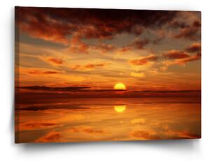 Sablio Obraz Oranžové slunce - 60x40 cm