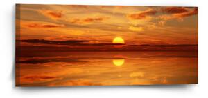 Sablio Obraz Oranžové slunce - 110x50 cm