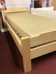 Masivní jednolůžková postel Odstín postele: Buk, Úložný prostor: S úložným prostorem