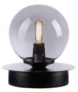 PAUL NEUHAUS LED stolní lampa, černá, G9-patice, včetně sv. zdroje, kouřové sklo 2700K