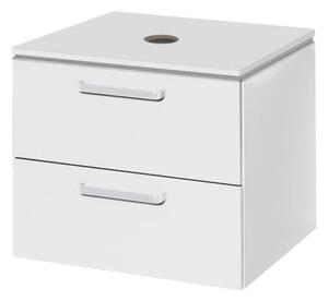 Koupelnová skříňka pod umyvadlo Naturel Vario Dekor 54x45 cm bílá VARIODESK60ZBIBL