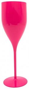 Růžový magenta pohár na šampaňské 170 ml Venuše