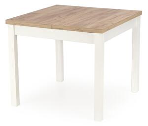 Rozkládací jídelní stůl TIAGO KWADRAT (Řemeslný dub / Bílá)