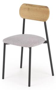 Jídelní set NANDO 84x54 cm šedá/hnědá/černá