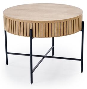 Konferenční stolek DANTE pr. 67 cm hnědá/černá