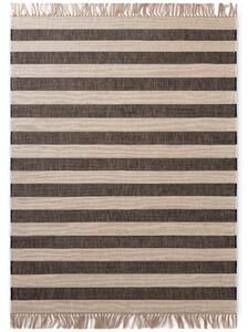 Hanse Home, Kusový koberec Handloom 106334 Playa White Black, 120x170, černobílá, chodba / předsíň