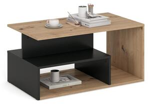 Konferenční stolek NOTE 90x51 cm černá/dub artisan