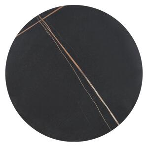 Konferenční stolek VERO pr. 50 cm černá/zlatá