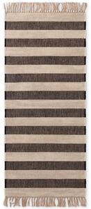 Hanse Home, Běhoun Handloom 106334 Playa White Black, 80x200, černobílá, chodba / předsíň