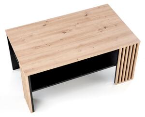 Konferenční stolek FORMA 110x65 cm hnědá/černá